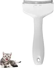 Doggocomfy Pet Comb Pro, Pet Cat Dog Knot Comb, Massaging and Cleaning Hairs, Pet Hair Removal Brush, Dog and Cat Grooming Tool,S,White