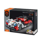 472pc iM.Master Pull Back Super Car Building Blocks Kids Toy Kit White/Red 6y+