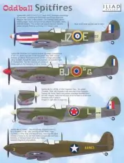 Iliad Decals 1/48 ODDBALL SPITFIRES British Supermarine Spitfire Fighters