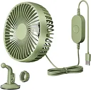Car Fan – ABS Compact Auto Ventilator | Kraftvoller Luftstrom Quiet Cooling Car Fan Usb | Auto USB Lüfter Ideal For Summer Drives, Rear Seat Airflow & Efficient Vehicle Ventilation