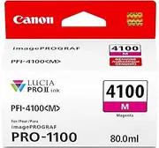 Canon PFI-4100 Genuine Magenta Ink Tank, Compatible with imagePROGRAF PRO-1100 Printers