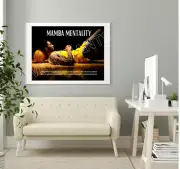 MAMBA MENTALITY KOBE BRYANT 24" x 18" Art Print #LEGEND #MAMBA #KOBE