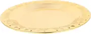 Cabilock Metal Serving Tray Elegant Round Plate for Desserts Fruits and Snacks Multipurpose Food Tray for Home Kitchen Restaurant Cafe Stylish Decorative Display Dish