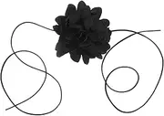 [COLLBATH] Rose Necklace Suede Necklace Girls Necklaces Flower Collar Choker Black Rose Neck Chain Rose Choker Velvet Flower Choker Flower Necklace Flocking Cloth Bohemia