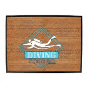 Ow Drug Of Choice Diving - Funny Novelty Doormat Man Cave Floor mat