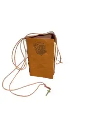 Vintage-Style Journal With Cross Charm & Refillable Pages For Notes Or Sketches