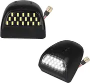 RAVSOFT LED License Plate Light tag lamp Assembly For 1999-2013 Chevy Silverado GMC Sierra 1500 2500 3500 Avalanche Suburban Tahoe Yukon Black housing 6000K White, Pack of 2