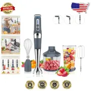 Ergonomic 4-in-1 Hand Blender - Cordless with Adjustable Speeds & Accessories