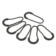 Zipper Pulls Extension Handle Cord, 20 Pack Plastic U-Shape Extender, Black