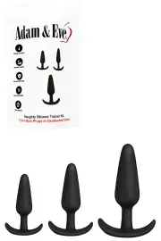 Adam and Eve Naughty Silicone 3 Piece Anal Training Kit
