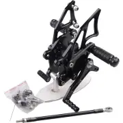 Black CNC Rearsets Footpegs For Kawasaki Ninja 250R EX300 EX250 08-17