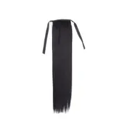 2 Pcs 50cm Long Straight Ponytail Hair Extension Heat Resistant Synthetic Pony Tail Hair Wig