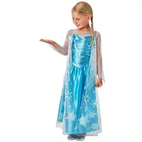 在飛比找樂天市場購物網優惠-【萬聖節】冰雪奇缘艾莎公主經典裝扮組合 – 兒童款