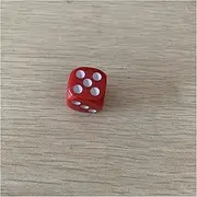 Dice 10PCS/Lot Dice Set 10 Colors Solid Acrylic 6 Sided Dice for Club/Party/Family Games Dice Set (Size : Red)