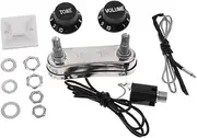1 Set Guitar Acoustic Guitar Pickup Piezo Passive Preamp with Knobs