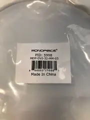Monoprice 3ft 32AWG Mini DisplayPort to DVI Cable - White