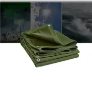 Waterproof Tarpaulin Tarp Canvas Heavy Duty Camping Poly Tarps Cover Anti-UV