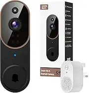 Orbitell Wireless Wi-Fi Video Doorbell Camera with Two Way Audio, AI Motion Detection, Night Vision and Cloud Storage, 2.4G Wi-Fi only