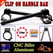 37mm CNC Handlebar Clip On Fork For Honda CBR250RR Kawasaki Ninja 250R 300 Black
