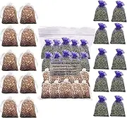 20 Combo Cedar Sachet and Lavender Sachets Home Fragrance. Long-Lasting Fresh Scent. Great for Drawers, Closets, Linens.