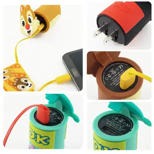 【Disney】立體造型2A充電轉接插頭 USB轉接頭(奇奇)