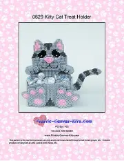 Kitty Cat Treat Holder- Plastic Canvas Pattern or Kit