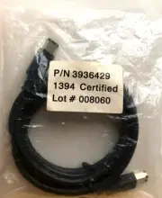 6' IEEE-1394-certifie 6 Pin Male to Male Firewire 400 Mbps cable black casing