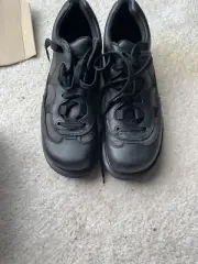 Dr. Martens Men's 10 (Ladies 12) Black Nappa Leather Air-Wair Casual Oxford 8053