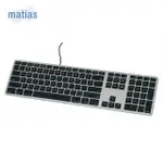 【MATIAS】USB WIRED MAC 有線中文長鍵盤-太空灰(USB/USB-C 蘋果鍵盤)