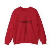 Faith-Inspired Crewneck Sweatshirt, Psalms 91, Christian Gift, Cozy Apparel,