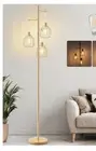 Dimmable Industrial Metal Floor Lamp With 3 Edison Bulbs By Siemens New In Box
