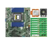 Supermicro H13SSL-N+AMD Genoa EPYC 9654 + RAM 4800 16G * 8 + radiator 4U SP5 *1