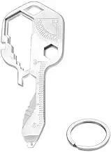 24 in 1 Multi-Tool Key Shaped Pocket Keychain Bottle Opener Wrench Ruler Tools