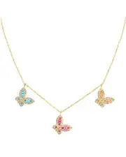 Gabi Rielle 14K Over Silver Necklace