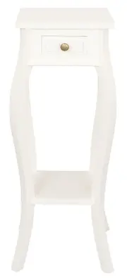 Cabriole Leg Plant Stand (White)