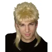 80s Blonde Mullet Wig