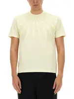 [Neil Barrett] Neil Barrett-"Fairisle Thunderbolt" T-Shirt-Uomo M