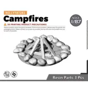 1/87 HO Scale Bonfire Pile Glowing Flame Bonfire Railroads Scenery Miniatures