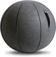 Vivora Luno - Sitting Ball Chair for Office and Home, Lightweight Self-Standing Ergonomic Posture Activating Exercise Ball Solution with Handle & Cover, Classroom & Yoga
