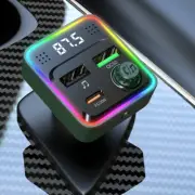 Bluetooth Car Wireless FM Transmitter Adapter USB QC3.0 PD30W Charger Hands-Free