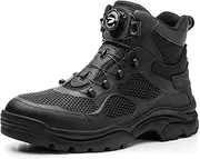 [SDEQA] Steel Toe Shoes for Mens Unisex Lightweight Sneakers Safety Work Boots Fashion Puncture Proof Indestructible Composite Shoe