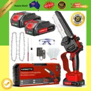 Powerful Mini Chainsaw 6-Inch Brushless with 2-Pack 2000mAh Battery included
