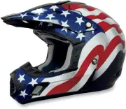 AFX FX-17 Flag MX Helmet Freedom Black SM/Small