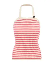 Dioriviera Backless Tank Top FR36,FR38 White/Candy Pink
