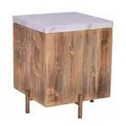 NEW Alianza Arezzo Side Table White Marble