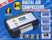 Lion 4 In 1 Digital Air Compressor Automatic LED Light Battery Tester Car 4WD SU