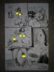 Massey CAVEWOMAN TARGET ANKHA 1 pg 19 MERIEM HUGE HEADLIGHTS WOW CATFIGHT