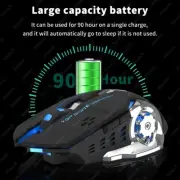 Rechargeable Wireless Silent Bluetooth 6 Key RGB USB Backlight PC Gamer Mouse