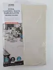 Home Master Flannel Back Tablecloth Rectangle 130cm x 225cm Cream Waterproof NEW