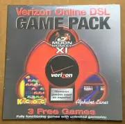 Verizon Online DSL Game Pack CD ROM - Moon Monkey XI - Kachong! - Alphabet Lanes